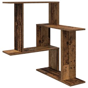 vidaXL Sienas plaukts Vecs koks 67 x 67 x 87 cm