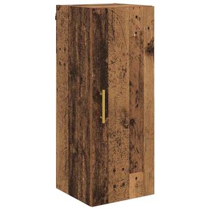 vidaXL Sienas skapis Vecs koks 34,5 x 34 x 90 cm Inženierijas koks