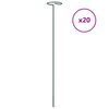 vidaXL dārza augu mietiņi, 20 gab., tum&scaron;i zaļi, 40 cm, tērauds