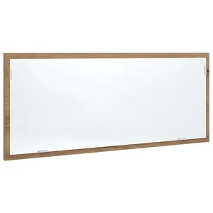 vidaXL vannasistabas spogulis ar LED, koka krāsa, 100x8,5x37 cm, koks