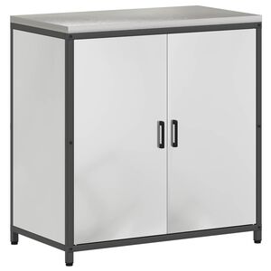 vidaXL Virtuves uzglabā&scaron;anas skapis HATTEM Sudraba 90 x 50 x 92 cm