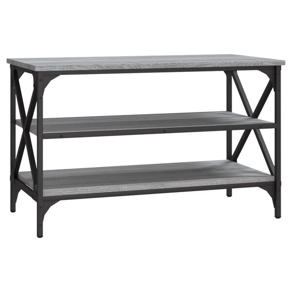 vidaXL TV skapītis, pelēka ozolkoka, 80x40x50 cm, inženierijas koks