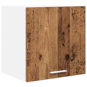 vidaXL Piekarams skapītis ar durvīm Vecs koks un balts 40 x 31 x 40 cm