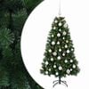 vidaXL Mākslīgā Ziemassvētku egle ar bumbiņām 120 cm 150 LED