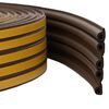 vidaXL Pa&scaron;līmējo&scaron;ā loga blīve Brūna 9 x 6 mm 50 m EPDM putas
