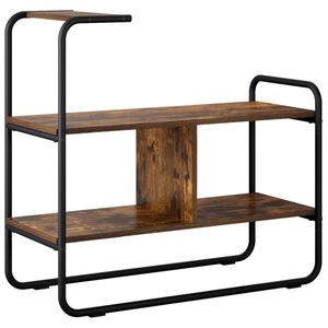 vidaXL Konsoles galds Kūpināts ozols 80 x 35 x 75 cm Inženierijas koks