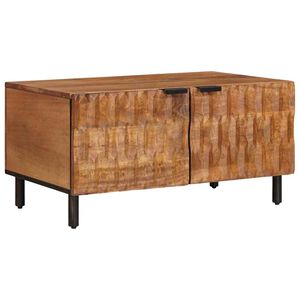 vidaXL Kafijas galdiņ&scaron; Brūna 80 x 50 x 40 cm Cieta mango koksne