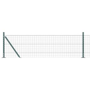 vidaXL Eiro žogs ar betona pamatu 10 x 0,6 m PVC pārklāts tērauds Zaļa