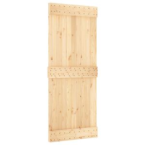 vidaXL Slīdo&scaron;ās durvis NARVIK 85 x 210 cm (213,5 cm) Dabiska un melna