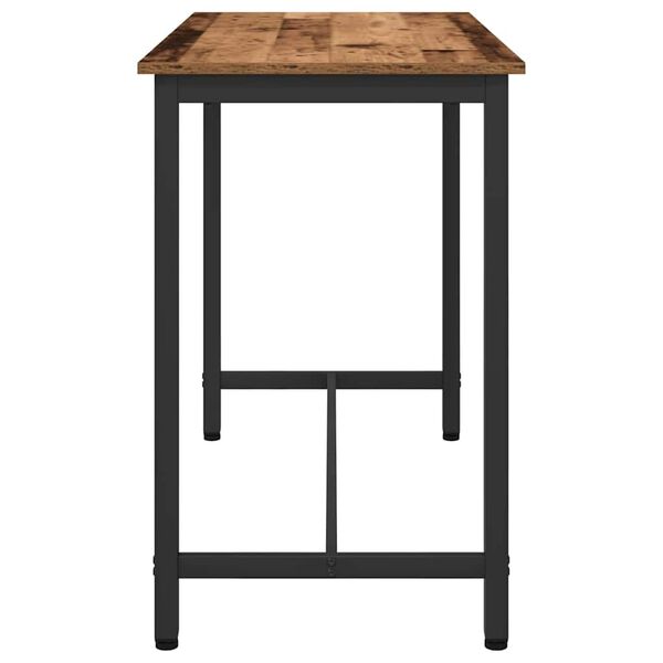 vidaXL galds Vecs koks 100 x 50 x 76,5 cm Inženieru koks un tērauds