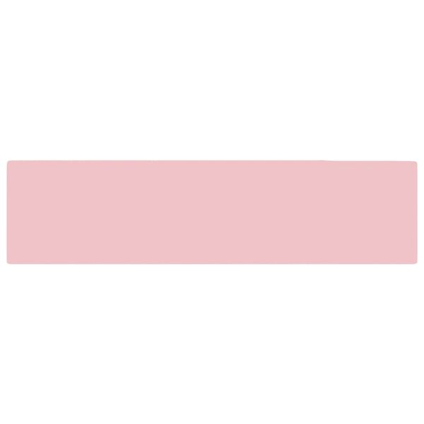 vidaXL vannasistabas izlietne ar noteci, matēta rozā keramika