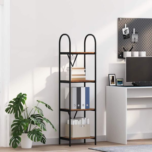 vidaXL Grāmatu plaukts Vecs koks 40 x 30 x 146 cm Inženierijas koks