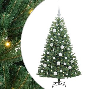 vidaXL Mākslīgā Saliekamā Ziemassvētku Egle Zaļa 120 cm PVC un metāls