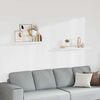 vidaXL sienas plaukti, 2 gab., balti, 90x23,5x3,8 cm, MDF