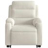 vidaXL elektrisks atpūtas krēsls, paceļams/atgāžams, krēmkrāsas samts