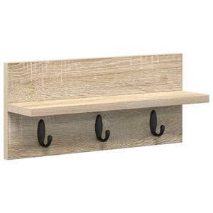 vidaXL Sienas pakaramais Pie sienas Sonoma ozols 40 x 10,5 x 18 cm