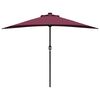 vidaXL Dārza parasols Bordo sarkans 294 x 150 x 224 cm