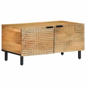 vidaXL Kafijas galdiņ&scaron; Brūns 80x50x40 cm Masīvkoka Mango