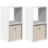 vidaXL Naktsgaldiņ&scaron; 2 gab. Balts 30,5 x 27 x 59,5 cm Inženierijas koks