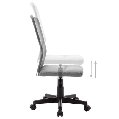 vidaXL biroja krēsls, 44x52x100 cm, pelēks tīklveida audums