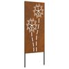 vidaXL Dārza privātuma ekrāns Rūsa 50 x 140 cm Novecināts tērauds
