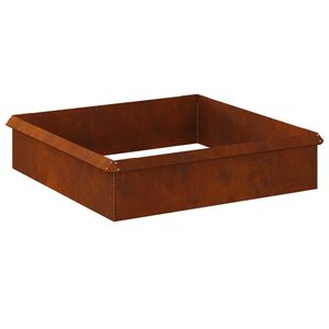 vidaXL Gliemežu sētas 8 gab. 100 x 3,5 x 25 cm Novecināts tērauds Rūsa