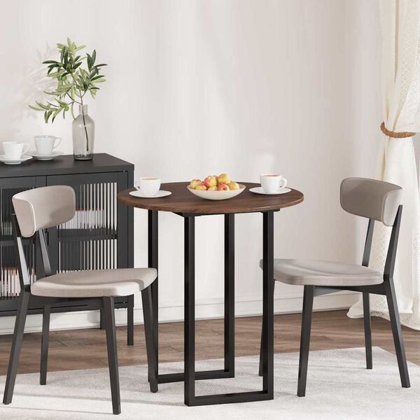 vidaXL Galda virsma brūna ozolkoka 70 x 70 x 1,5 cm Inženierijas koks