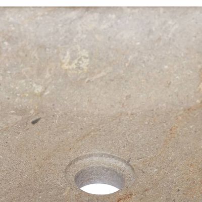 vidaXL izlietne, 40x40x10 cm, pelēks marmors