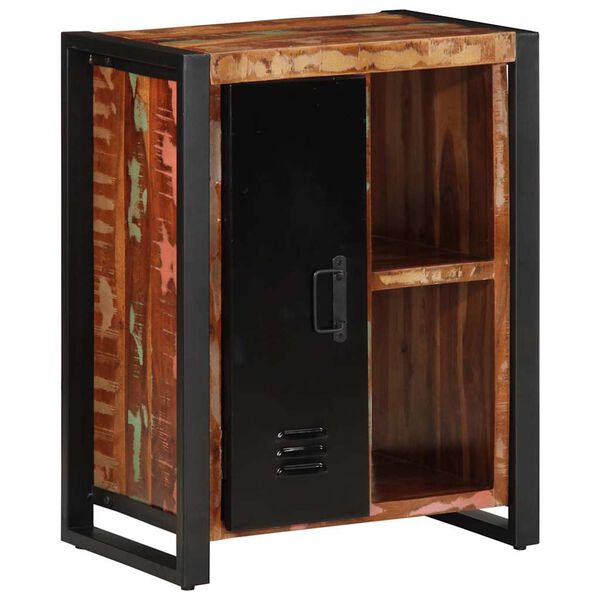 vidaXL Bufete daudzkrāsains 55x35x70 cm reģenerēts masīvkoks