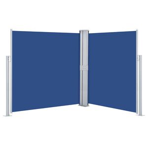 vidaXL izvelkams sānu aizslietnis, zils, 140x600 cm