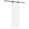 vidaXL Slīdo&scaron;ās durvis ORKDAL 83 x 232 cm Priedes masīvkoks Balts