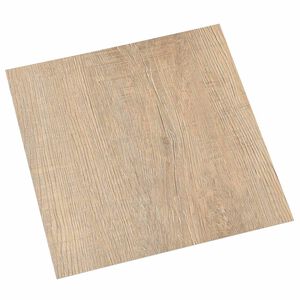 vidaXL Grīdas dēļi 5,11 m&sup2; 55 pcs PVC Gai&scaron;i pelēks, Tum&scaron;i brūns