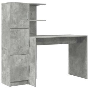 vidaXL Galds Betona pelēks 133.5 x 50 x 124 cm 2 gab.