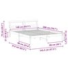 vidaXL Gultas rāmis Balts 140 x 200 cm Ciets priedes koks