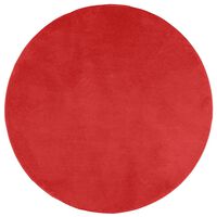 vidaXL paklājs OVIEDO, īsa spalva, sarkans, Ø 160 cm