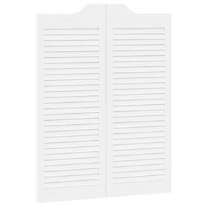 vidaXL &Scaron;ūpojo&scaron;ās durvis 100 x 40 cm Priedes masīvkoks Balts