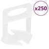 vidaXL flīžu izlīdzinā&scaron;anas klip&scaron;i, 250 gab., 2 mm