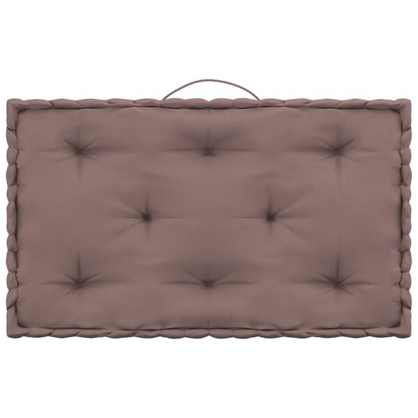 vidaXL pale&scaron;u dīvānu spilveni, 5 gab., pelēkbrūna kokvilna