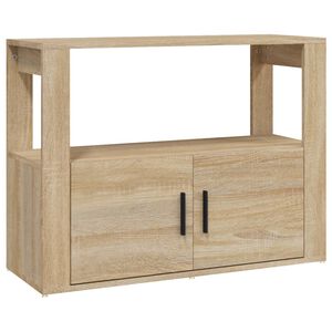 vidaXL kumode, ozolkoka krāsa, 80x30x60 cm, inženierijas koks