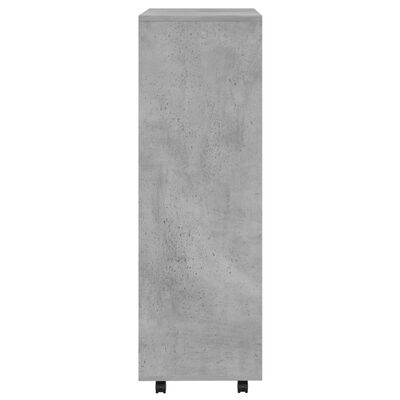 vidaXL drēbju plaukts, betona pelēks, 80x40x110 cm, skaidu plāksne