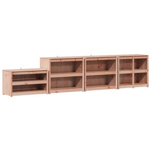 vidaXL Āra virtuves skapītis MEPPEL 4 gab. Balts 424 x 55 x 92 cm