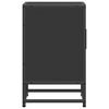 vidaXL naktsskapītis, melns, 40x31x50 cm, inženierijas koks metāls