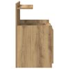 vidaXL naktsskapītis ar 2 atvilktnēm, Artisan ozolkoka krāsā, 40x36,5x62 cm