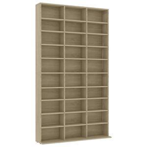 vidaXL CD plaukts, ozolkoka krāsā, 102x23x177,5 cm, inženierijas koks