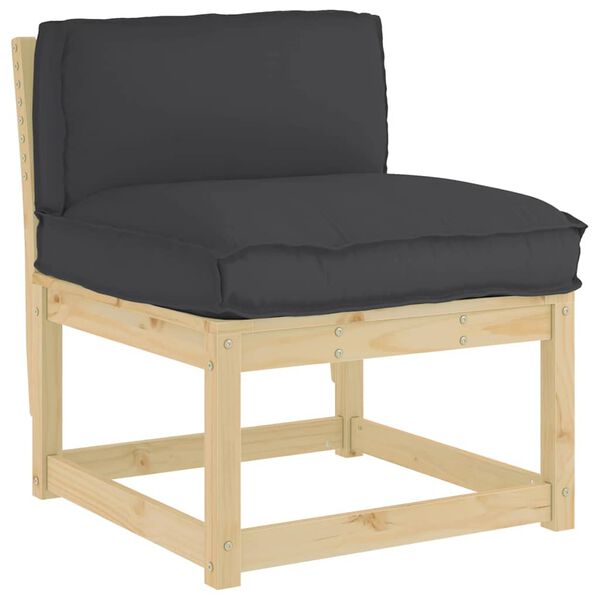 vidaXL Spilvens Melna 80 x 40 x 12 cm Oksforda audums