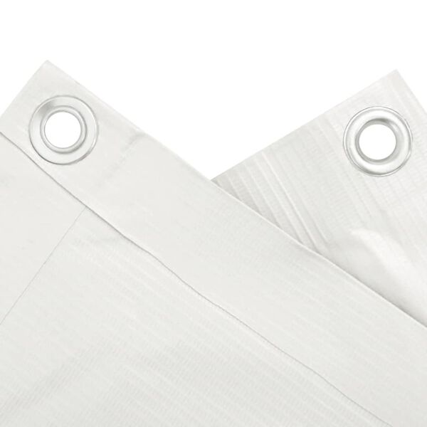 vidaXL balkona aizslietnis, PVC, 300x75 cm, balts