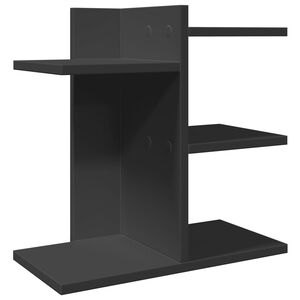 vidaXL rakstāmgalda organizators, melns, 42x21,5x42 cm, koks