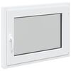vidaXL Pagraba logs RISOR 80 x 50 cm PVC un stikls Balts