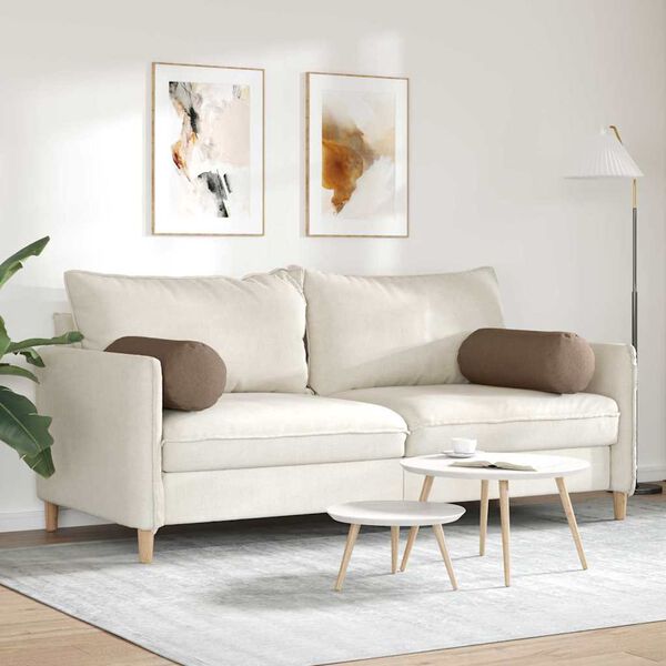 vidaXL Spilveni 2 pcs Brūna &Oslash; 25 x 70 cm audums