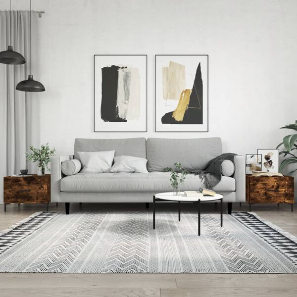 vidaXL kafijas galdiņi, 2 gab., ozola, 50x50x40 cm, inženierijas koks